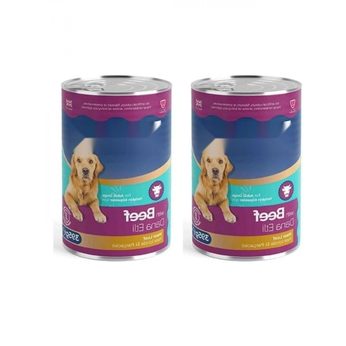 Dana Etli Parça Yetişkin Köpek Pate Konservesi 395 Gr 2li Paket
