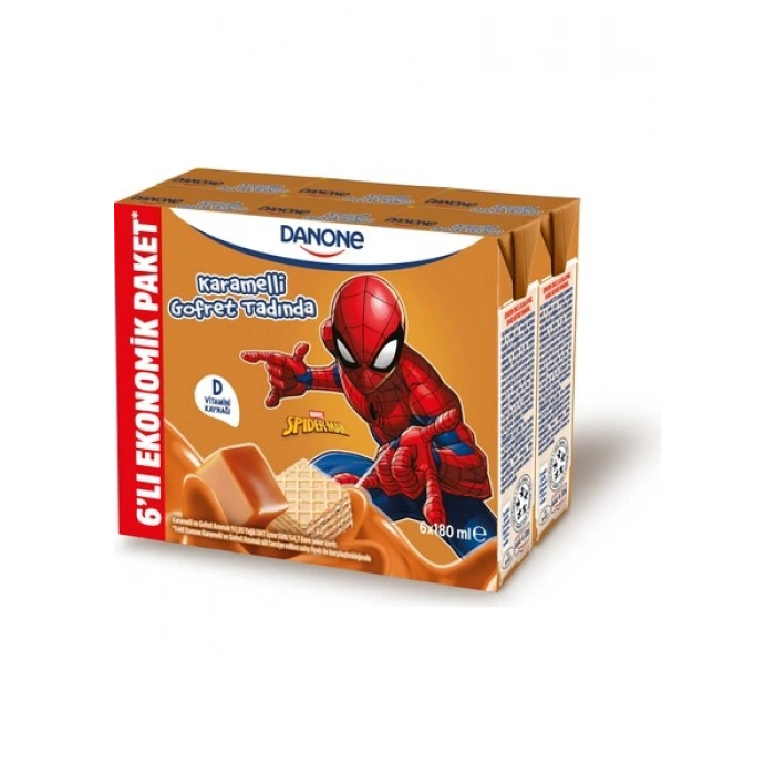 Danone 6lı Mp Disney Karamelli ve Gofret Aromalı Uht Süt 6X180 ml