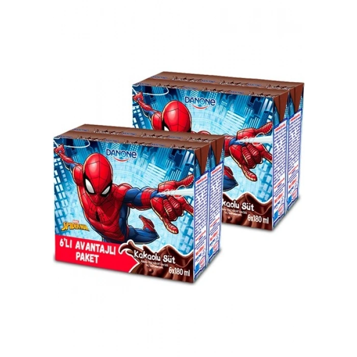 Danone Disney Kakaolu Uht Süt 180MLX6 x 2 Adet (Karakter Seçimi Yapılamamaktadır)