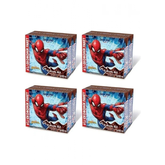 Danone Disney Kakaolu Uht Süt 180MLX6 x 4 Adet (Karakter Seçimi Yapılamamaktadır)