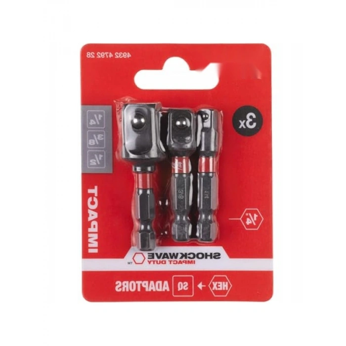 Darbe Soket Adaptör Seti, 3 Adet