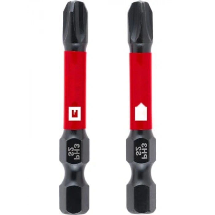 Darbeli Bit Seti, 2 Parça, 50 mm, PH3, S2 Çelik ve Torsiyon Bölgesi