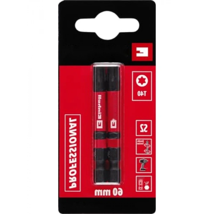 Darbeli Bit Seti – 2 Parça, 60 mm, T40