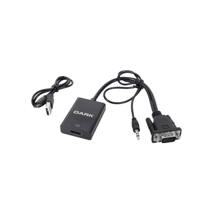 Dark Analog VGA ve SES - Dijital HDMI Dönüştürücüsü (DK-HD-AVGAXHDMI2)