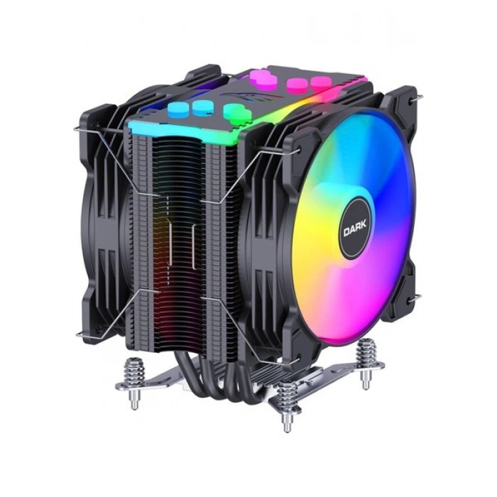 Dark Freezer X129 Intel & AMD Uyumlu, 2x ARGB LED Fanlı Kule Tipi İşlemci Soğutucu ( DKCCX129 )