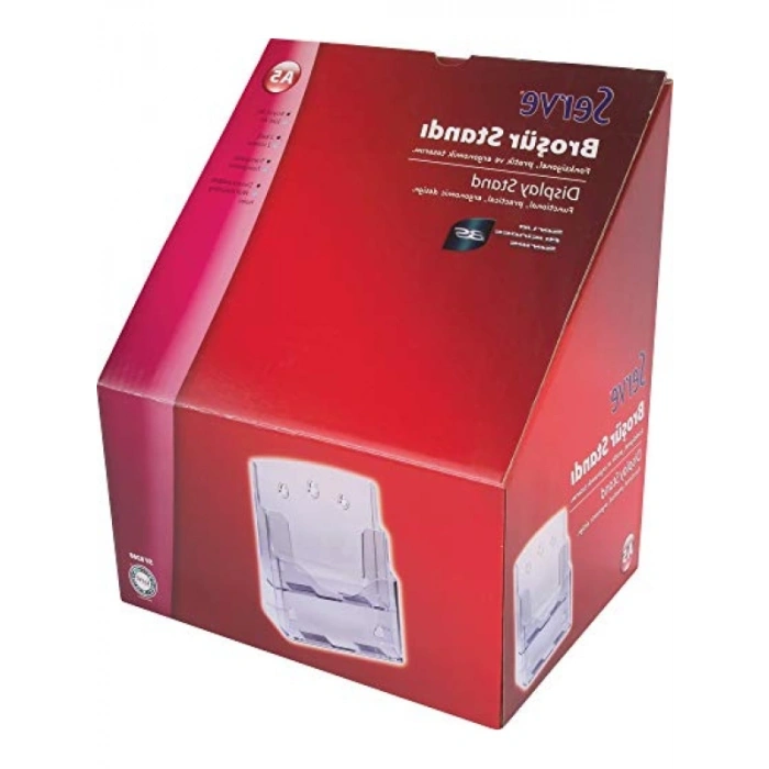 Dayanıklı 2 Katlı Şeffaf Brosur Stant - A5 Boyut