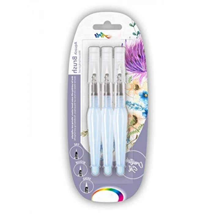 Dayanıklı 3 Adet Sulu Fırça Seti