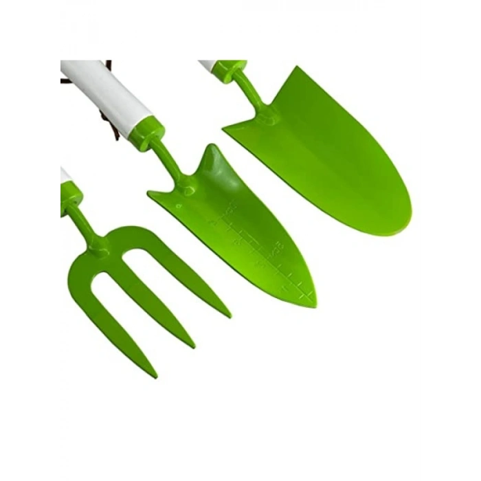 Dayanıklı 3lü Plastik Bahçe Seti - Yeşil