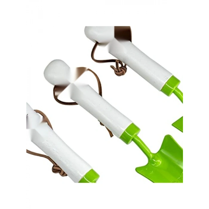 Dayanıklı 3lü Plastik Bahçe Seti - Yeşil