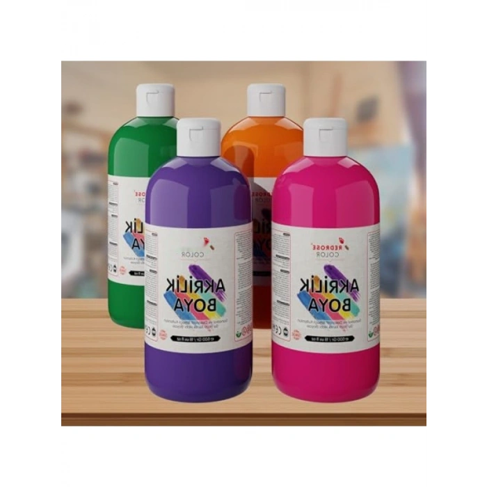 Dayanıklı Akrilik Boya 4lü Set (4x500 gr)