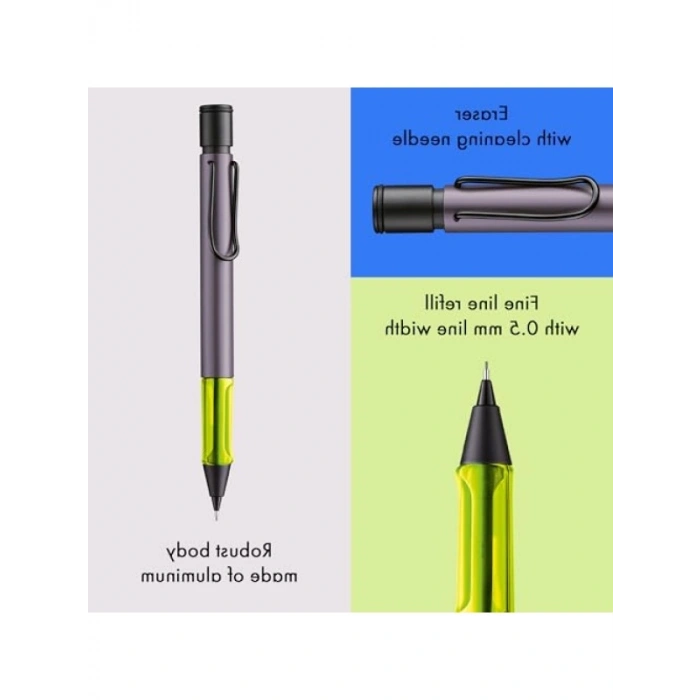 Dayanıklı Alüminyum Kalem - 0.5 mm Uç Kalınlığı