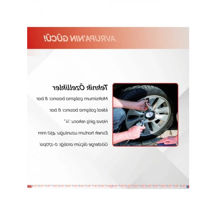 Dayanıklı Brio Lastik Şişirme Saati