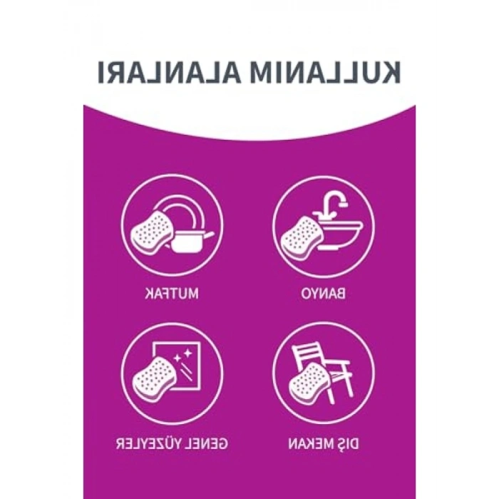 Dayanıklı Bubble Sünger Temizleme Seti, 5li