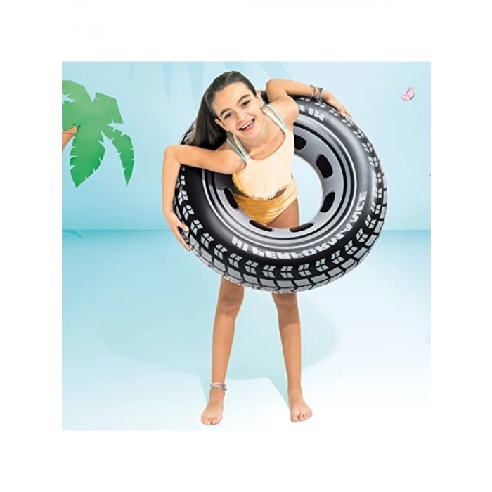 Dayanıklı Dev Araba Şişme Yüzme Tüpü - 91 cm