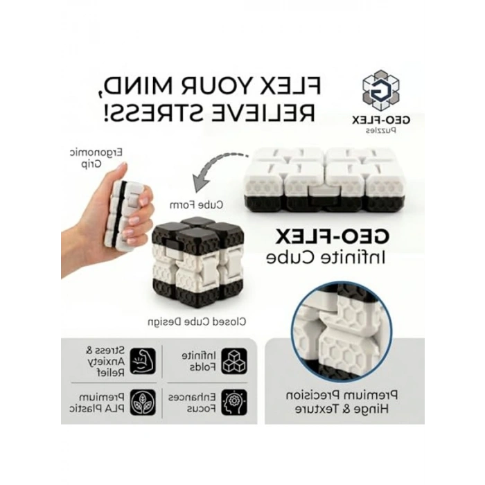 Dayanıklı Fidget Cube, Stres Küpü ve Konsantrasyon Aracı