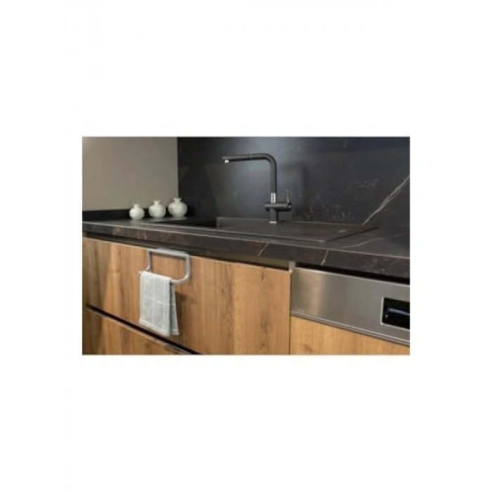 Dayanıklı Gri Mutfak ve Banyo Havlu Askısı