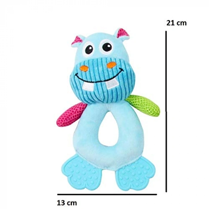 Dayanıklı Hipopotam Şeklinde Köpek Oyuncağı