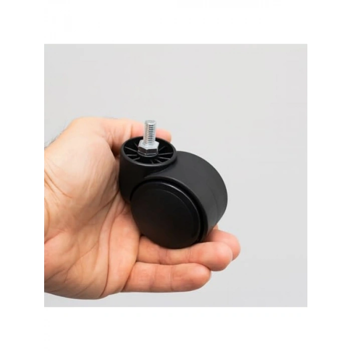 Dayanıklı M8 Civatalı Siyah Koltuk Tekerleği