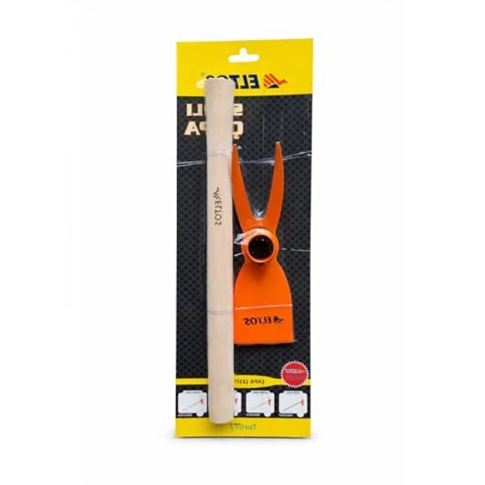 Dayanıklı metal saplı bahçe çapası, ergonomik ahşap sap, toprak havalandırma aracı