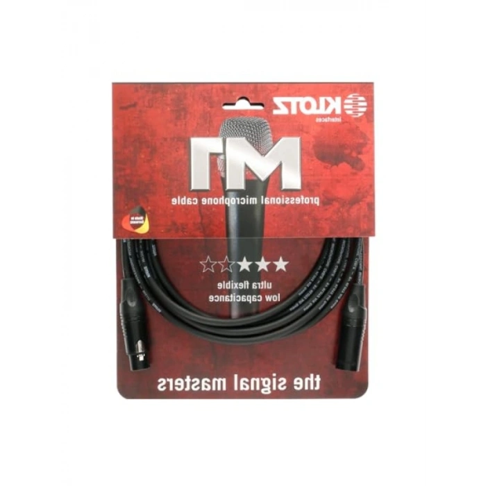 Dayanıklı Mikrofon Kablosu 25m XLR Uçlu Siyah