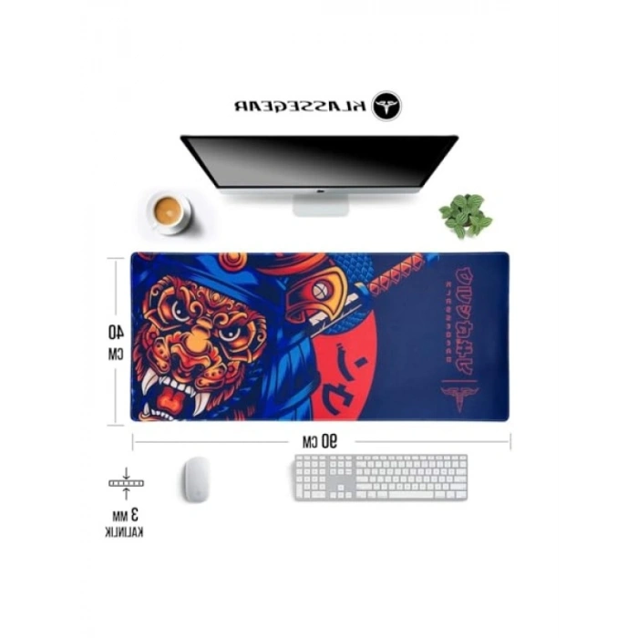 Dayanıklı Oyun Mouse Pad - 90x40 cm, Dikişli Kenar