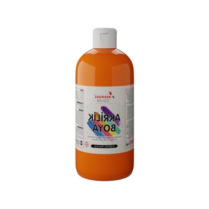 Dayanıklı Turuncu Akrilik Boya (500 gr)