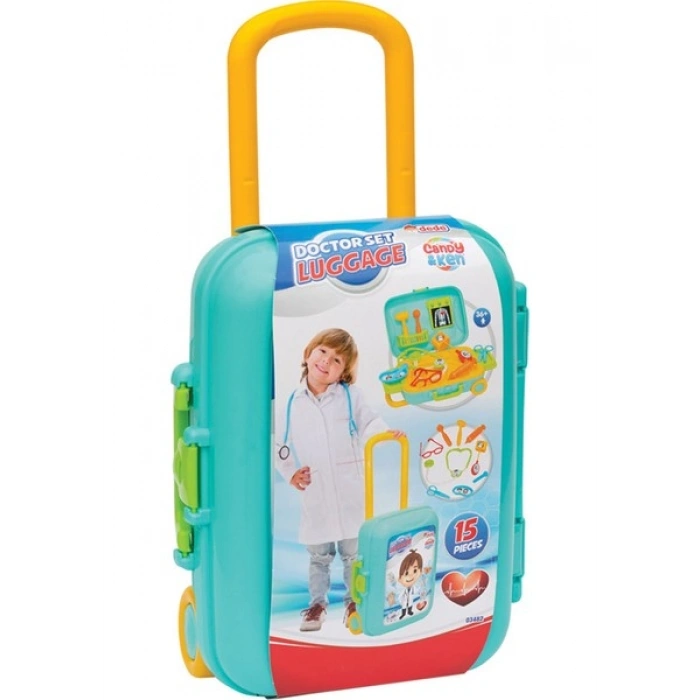 Dede Candy ve Ken Doktor Set Bavulum 15 Parça