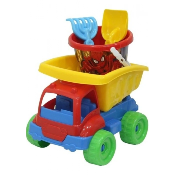 Dede Spiderman Büyük Kamyon Plaj Set
