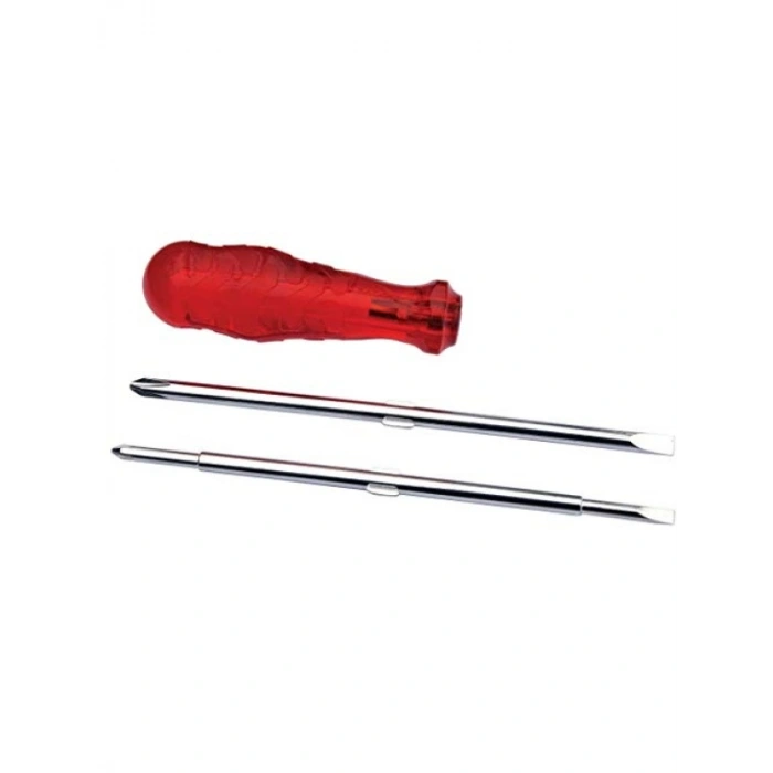 Değişken Uçlu Tornavida Seti, Kırmızı Renk