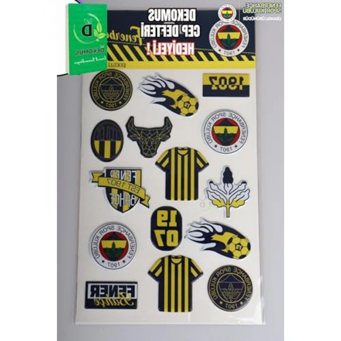 Dekomus Cep Defteri Hediyeli Lisanslı 3D Şekilli Etiket/Stıcker