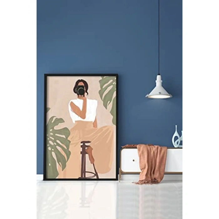 Dekoratif 50x70 Çerçeveli Tekli Tablo Çerçevesi