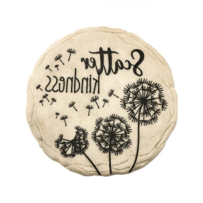 Dekoratif Bahçe Taşı - Parıltılı El Boyama