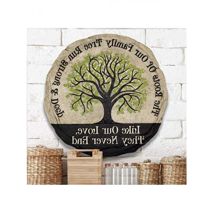 Dekoratif Bahçe Taşı - Parıltılı El Boyama