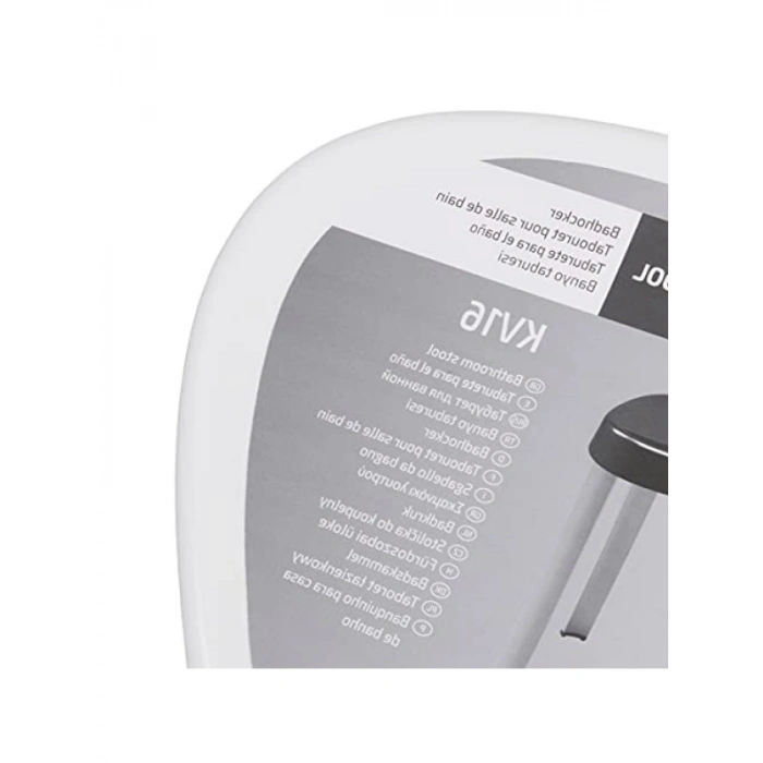 Dekoratif Beyaz Alüminyum Banyo Taburesi