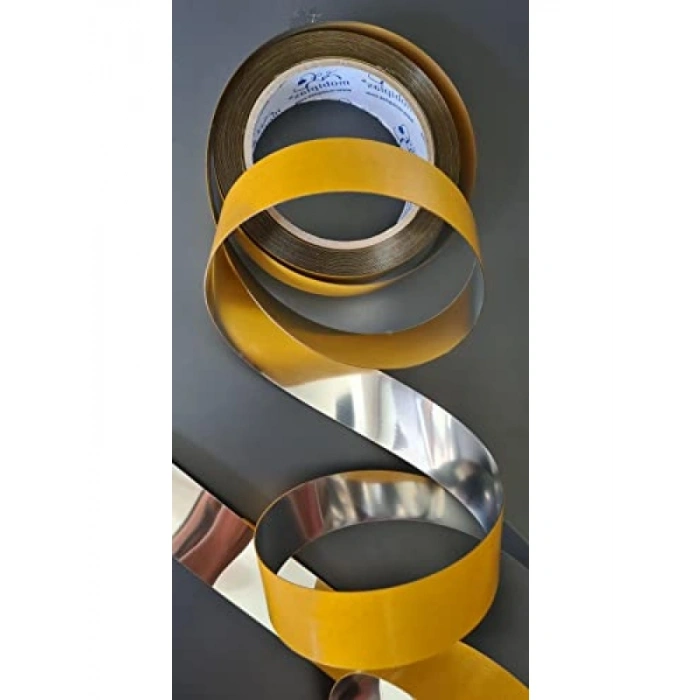 Dekoratif Gümüş PVC Bant - 2 cm x 10 metre