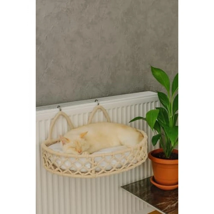 Dekoratif Hamak şeklinde Kalorifer Yatağı - Kedi ve Köpekler için
