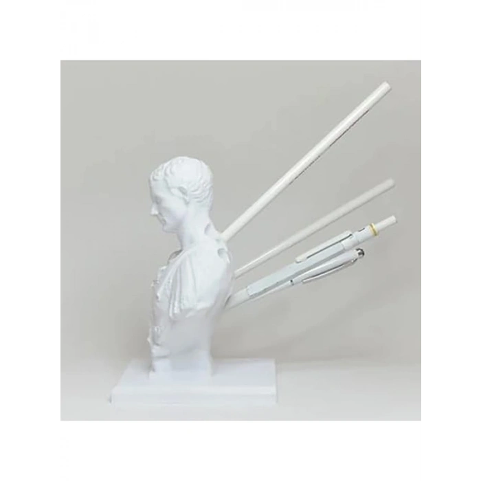 Dekoratif Kalemlik, Brutus Tasarımı, Beyaz Renk