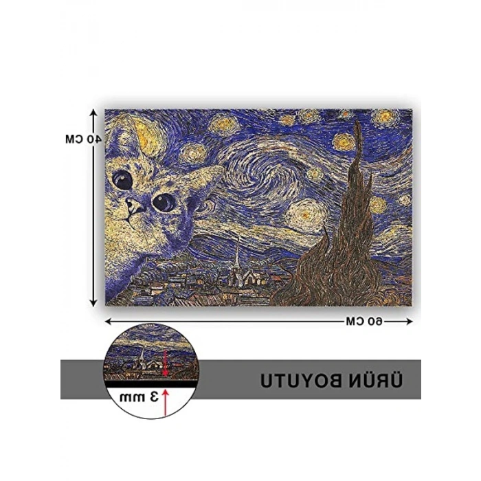 Dekoratif Kapı Önü Paspası, 40x60 cm Ölçüler ile Modern Tasarım