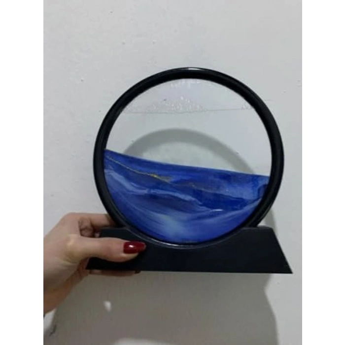 Dekoratif Kum Saati, 17 cm Boyutunda Sanatsal Rahatlatıcı Tasarım