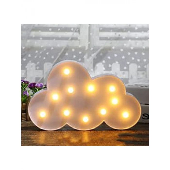 Dekoratif LED Bulut Gece Lambası - Çocuk Odası Aydınlatması