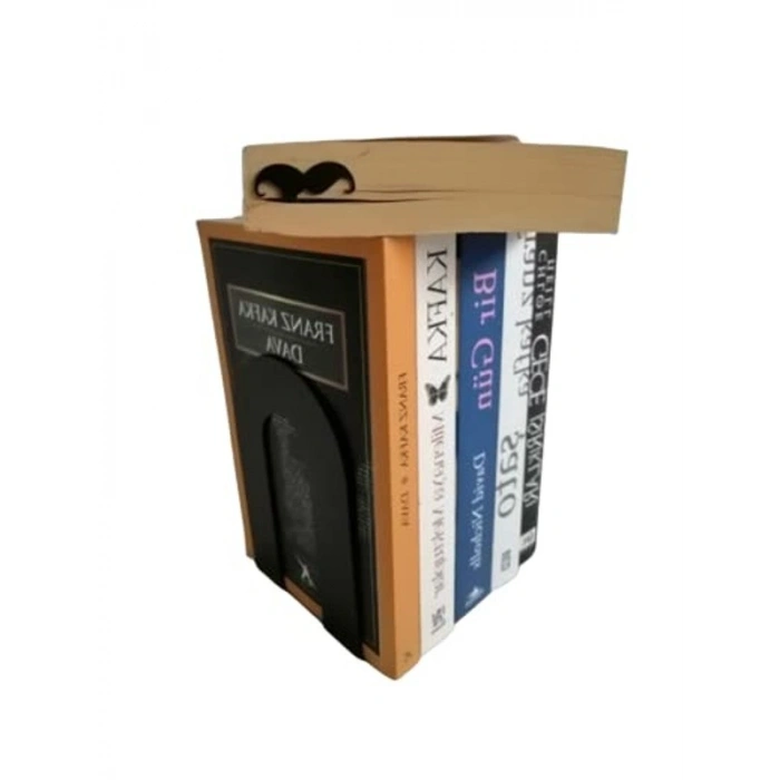 Dekoratif Metal Kitap Tutucu - Hediyelik Kitap Ayracı ile