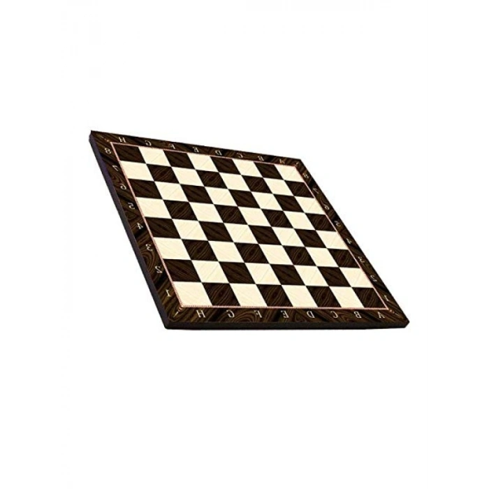 Dekoratif Orta Boy Satranç Tahtası - Ceviz Desenli