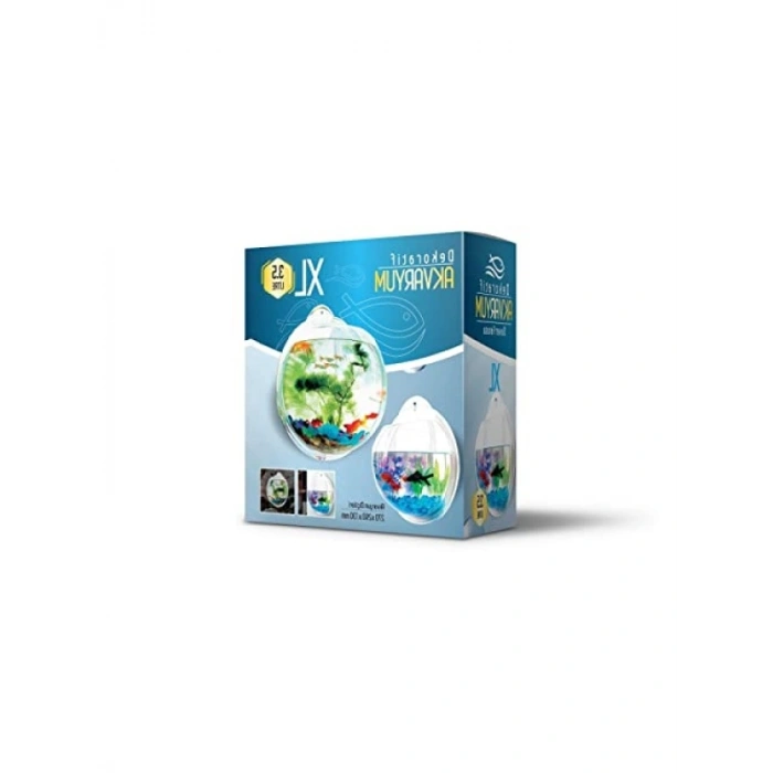 Dekoratif Plastik Duvar Akvaryumu - XLarge (3,5 Litre, 29 cm)