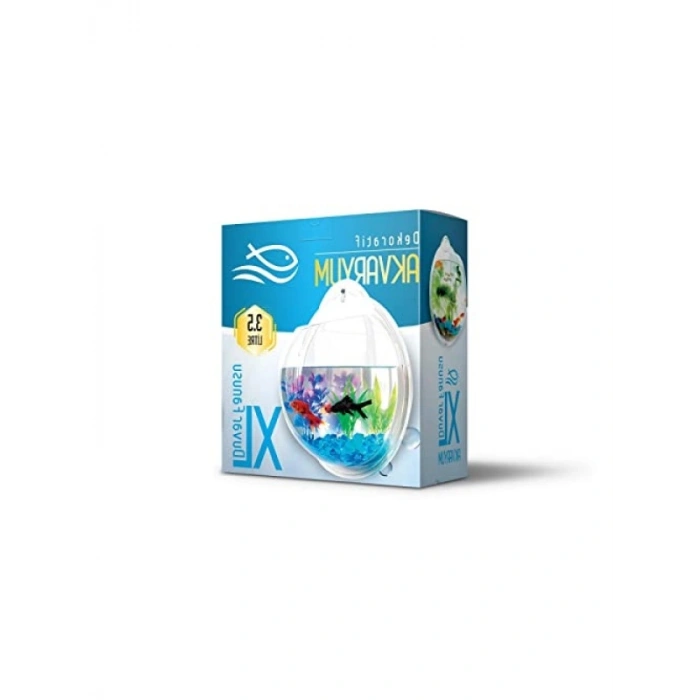 Dekoratif Plastik Duvar Akvaryumu - XLarge (3,5 Litre, 29 cm)