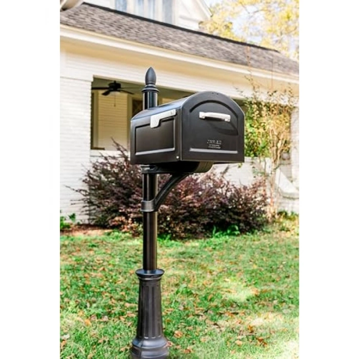 Dekoratif Posta Kutusu Direği - Siyah