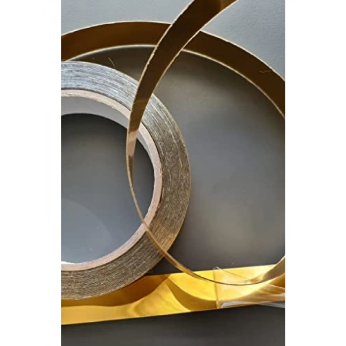 Dekoratif PVC Bant, Altın Renk, 2cm x 10 metre