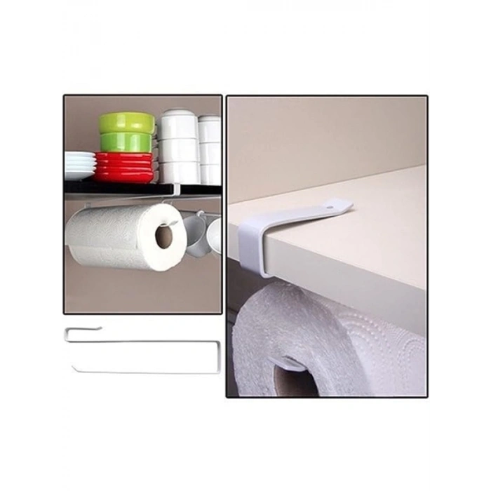 Dekoratif Raf Altı Kağıt Havlu Askılığı