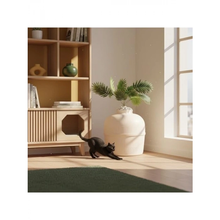 Dekoratif Tasarımlı Kedi Tuvaleti, Şık Görünüm