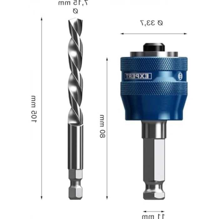 Delik Açma Testeresi Adaptörleri ve Uç Seti