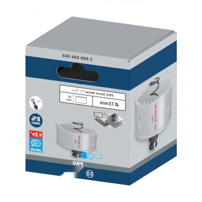 Delikli Testere - Paslanmaz Çelik ve Çelik Levhalar için Ø 73 mm